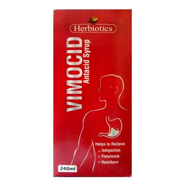 Herbiotics Vimocid Antacid Syrup, 240ml - My Vitamin Store