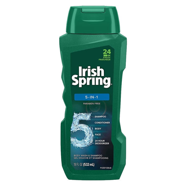 Irish Spring 5-in-1 Body Wash and Shampoo, 532ml - My Vitamin Store