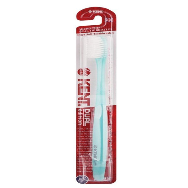 Kent Dual Edition Ultra Soft Toothbrush (Sea Green), 1 Ct - My Vitamin Store