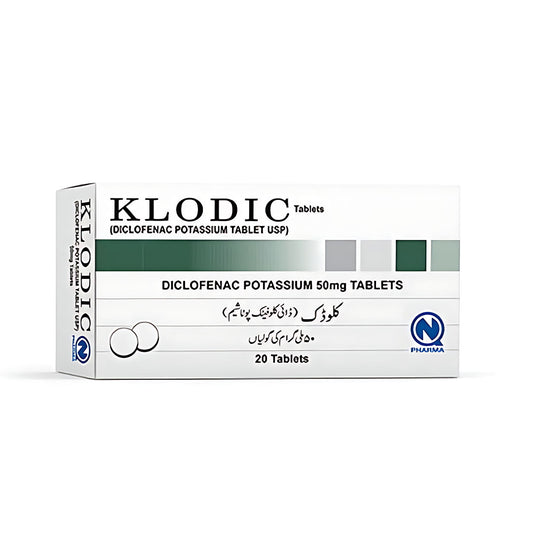 klodic (Diclofenac Potassium) 50mg, 20 Ct - Nabiqasim