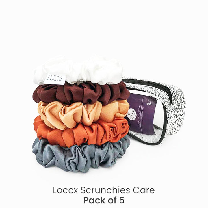 Loccx Rainbow Rendezvous Silk Scrunchies, 5 Ct - My Vitamin Store