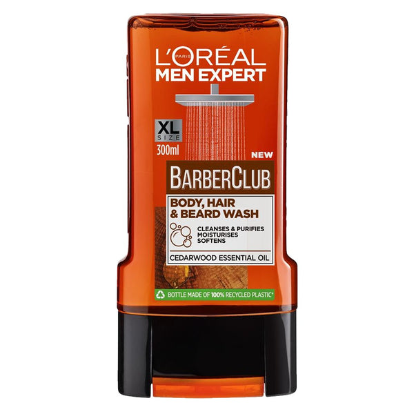 L'Oreal Men Expert Barber Club Body, Hair & Beard Wash, 300ml - My Vitamin Store