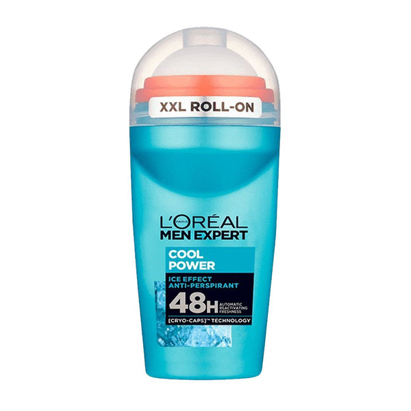 L'Oreal Men Expert Cool Power Ice Effect Anti-Perspirant Roll on 48H, 50ml - My Vitamin Store