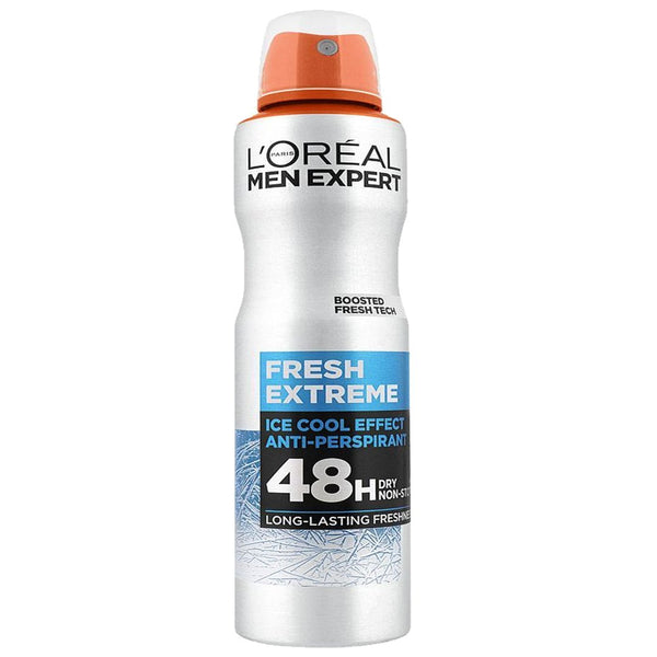 L'Oreal Men Expert Fresh Extreme Ice Cool Effect Anti-Perspirant Spray 48H, 250ml - My Vitamin Store