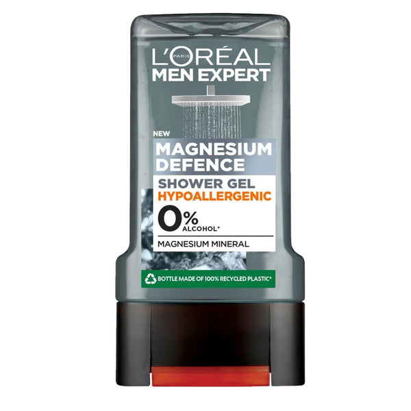 L'Oreal Men Expert Magnesium Defence Hypoallergenic Shower Gel, 300ml - My Vitamin Store