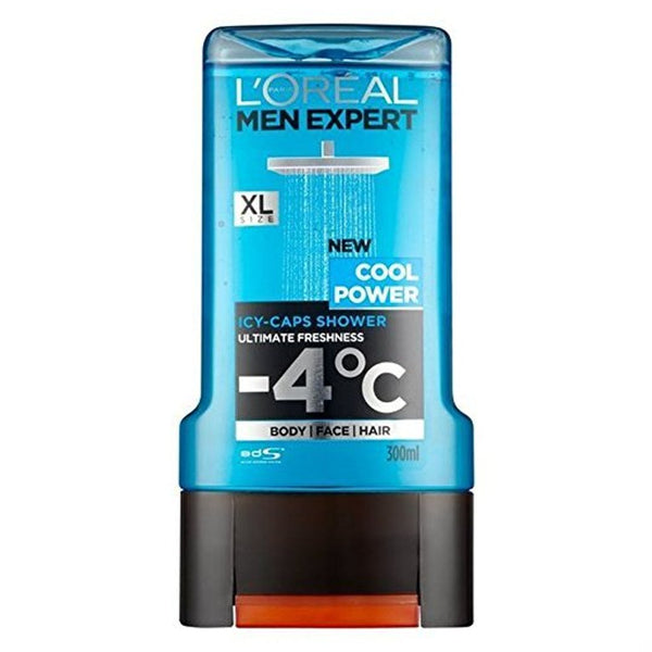 L'Oreal Paris Men Expert Cool Power Icy-Caps Shower Gel, 300ml - My Vitamin Store