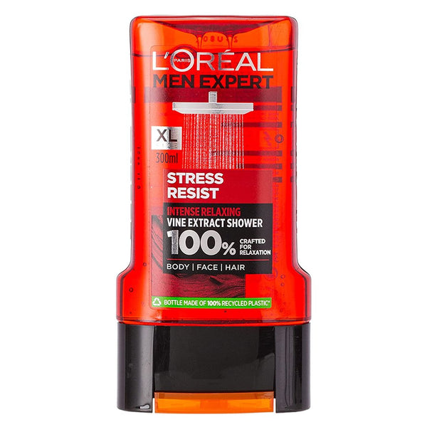 L'Oreal Paris Men Expert Stress Resist Vine Extract Shower Gel, 300ml - My Vitamin Store