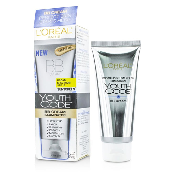 L'Oreal Paris Youth Code BB Cream SPF 15, 75ml - My Vitamin Store