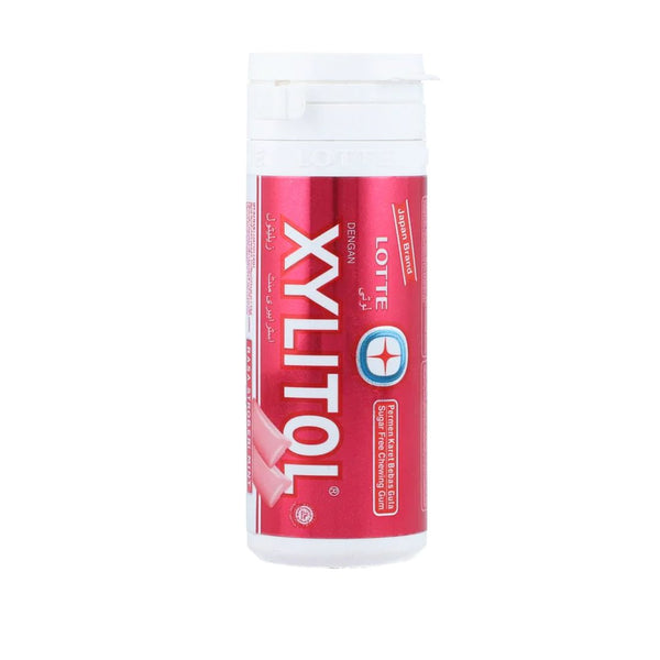 Lotte Xylitol Chewing Gum (Strawberry Mint), 20 Ct - My Vitamin Store