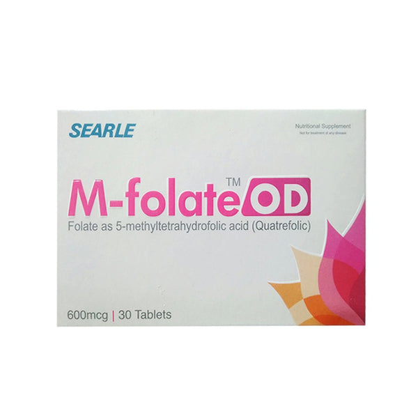 M-Folate OD (Folic Acid) 600 mcg, 30 Ct - Searle - My Vitamin Store
