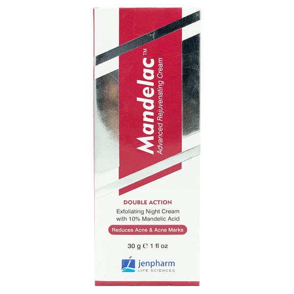 Mandelac Double Action Night Cream, 30g - Jenpharm - My Vitamin Store