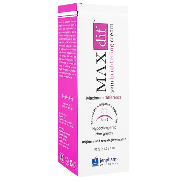 Maxdif Skin Brightening Cream, 40g - Jenpharm - My Vitamin Store