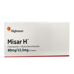 Misar H 80mg/12.5mg Tablets, 20 Ct - Highnoon