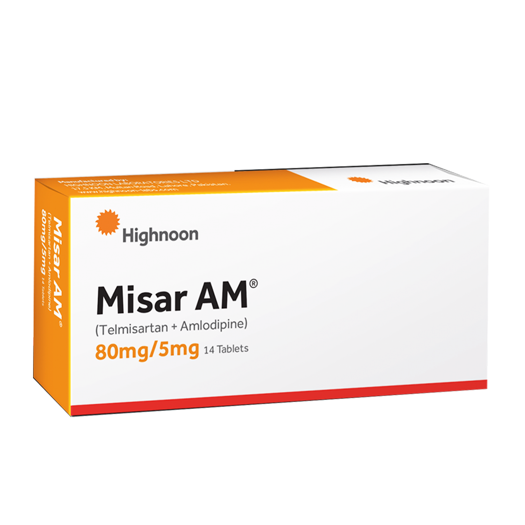 Misar AM 80mg/5mg Tablets, 20 Ct - Highnoon