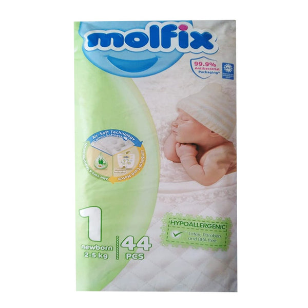 Molfix Diapers Size 1 (Newborn), 44 Ct - My Vitamin Store