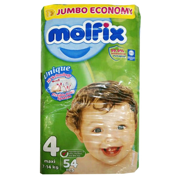 Molfix Diapers Size 4 (Maxi), 54 Ct - My Vitamin Store