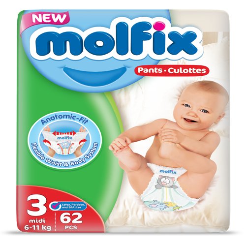 Molfix Pants Size 3 (Midi), 62 Ct - My Vitamin Store