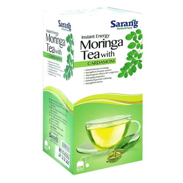 Moringa Tea Bags with Cardamom - Sarang - My Vitamin Store