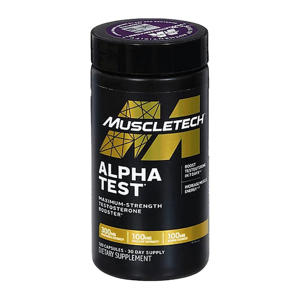 MuscleTech AlphaTest Testosterone Booster, 120 Ct - My Vitamin Store