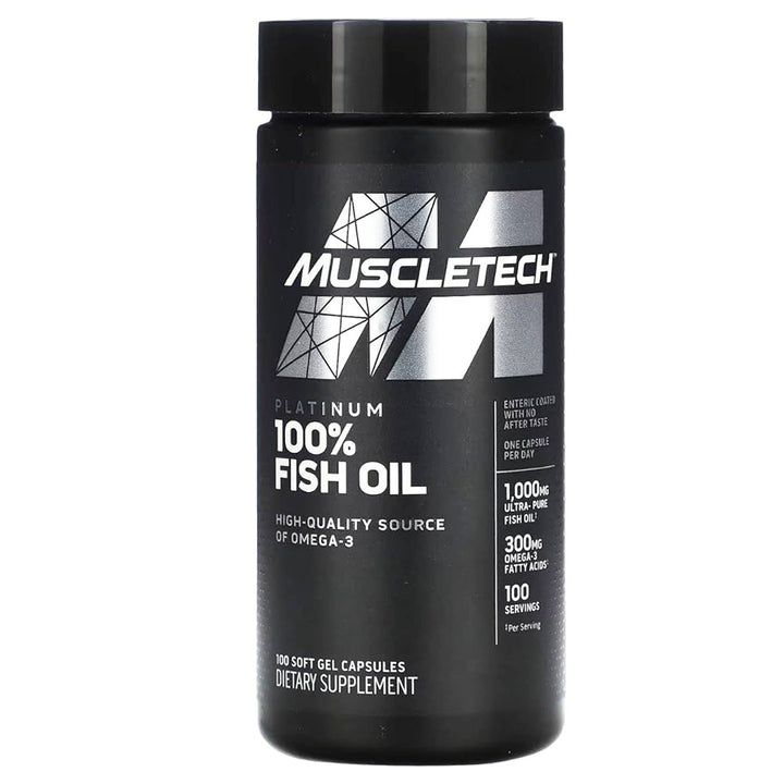 MuscleTech Platinum 100% Omega Fish Oil, 100 Ct - My Vitamin Store