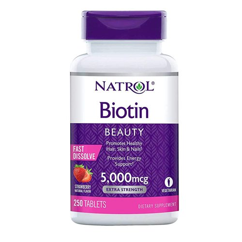 Natrol Biotin Fast Dissolve 5000 mcg, 250 Ct - My Vitamin Store
