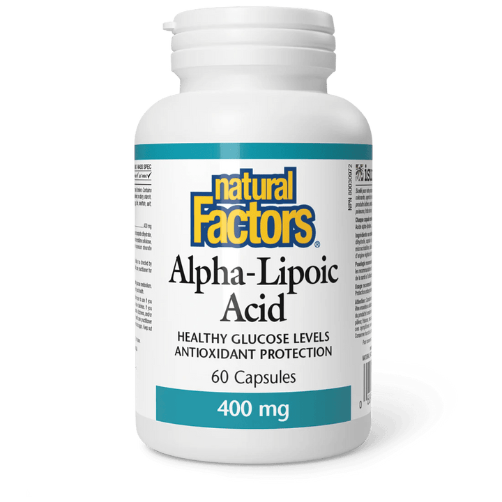 Natural Factors Alpha Lipoic Acid 400 mg, 60 Ct - My Vitamin Store