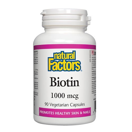 Natural Factors Biotin 1000 mcg, 90 Ct - My Vitamin Store