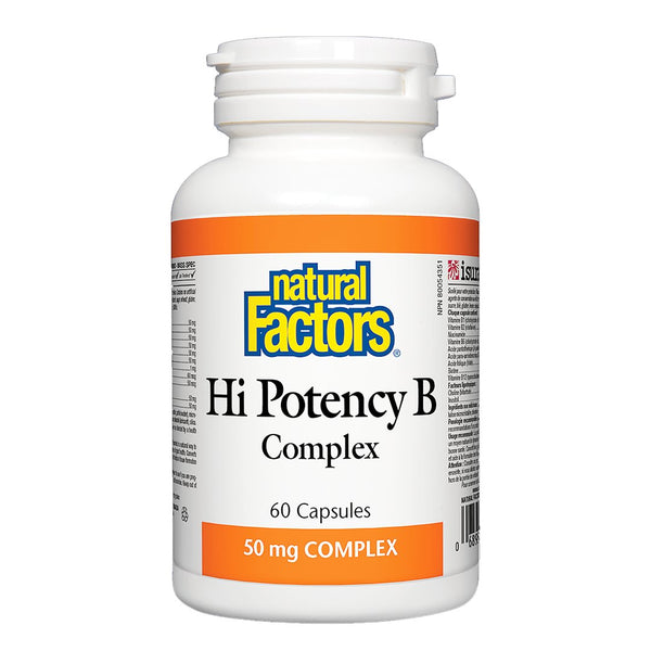 Natural Factors Hi Potency B-50 B Complex, 60 Ct - My Vitamin Store