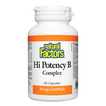 Natural Factors Hi Potency B-50 B Complex, 60 Ct - My Vitamin Store