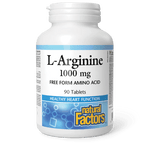 Natural Factors L-Arginine 1000 mg, 90 Ct - My Vitamin Store