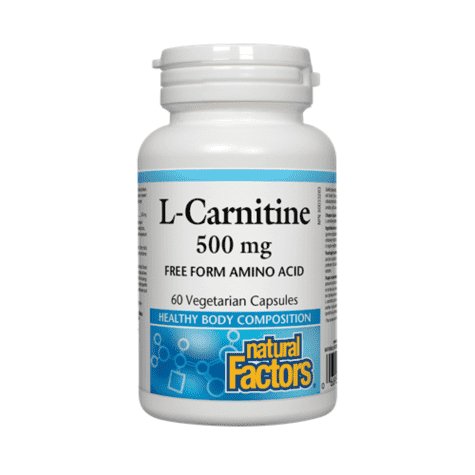 Natural Factors L-Carnitine 500mg, 60 Ct - My Vitamin Store