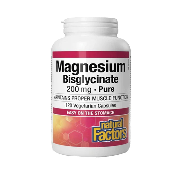 Natural Factors Magnesium Bisglycinate Pure 200mg, 120 Ct - My Vitamin Store