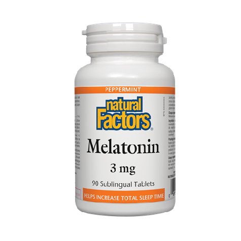 Natural Factors Melatonin 3mg, 90 Ct - My Vitamin Store