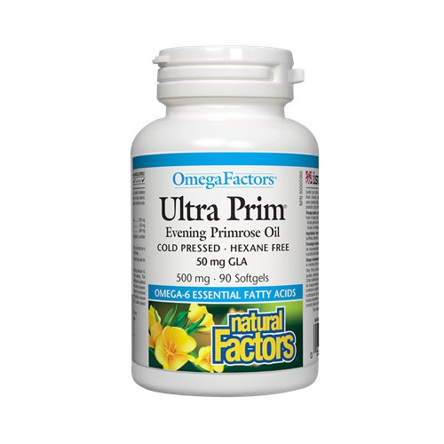 Natural Factors Ultra Prim Evening Primrose Oil 500mg, 90 Ct - My Vitamin Store