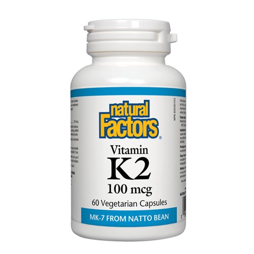 Natural Factors Vitamin K2 100mcg, 60 Ct - My Vitamin Store