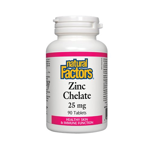 Natural Factors Zinc Chelate 25mg, 90 Ct - My Vitamin Store