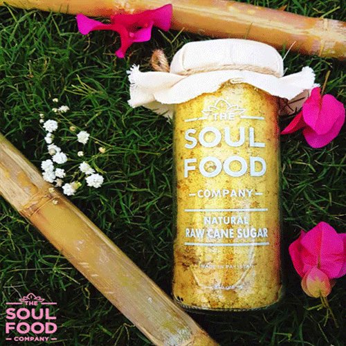 Natural Raw Cane Sugar 345g - The Soul Food Company - My Vitamin Store