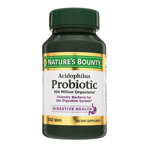 Nature's Bounty Acidophilus Probiotic 100 Million, 100Ct - My Vitamin Store