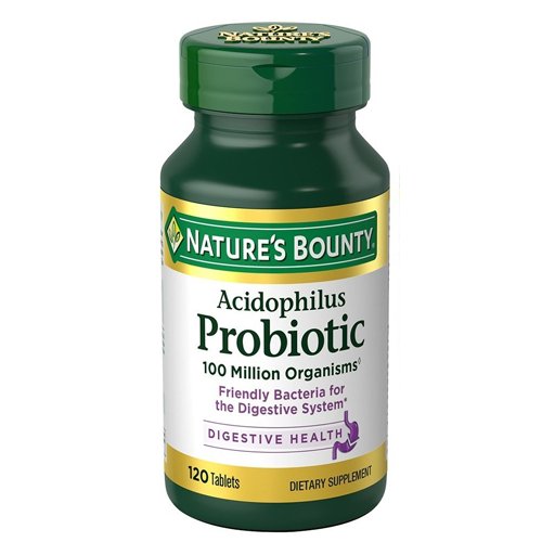 Nature's Bounty Acidophilus Probiotic 100 Million, 120 Ct - My Vitamin Store