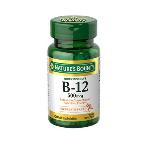 Nature's Bounty B12 500mcg - My Vitamin Store
