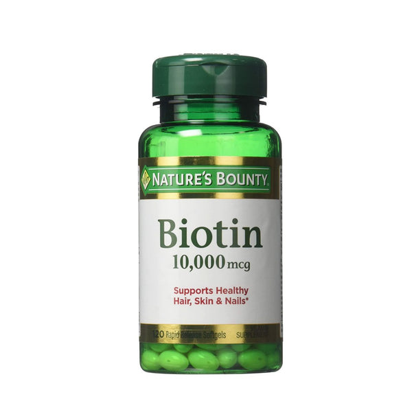 Nature's Bounty Biotin 10000 mcg, 120 Ct - My Vitamin Store