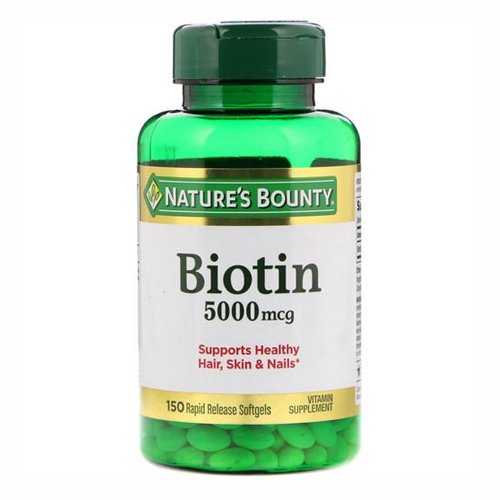 Nature's Bounty Biotin 5000 mcg, 150 Ct - My Vitamin Store
