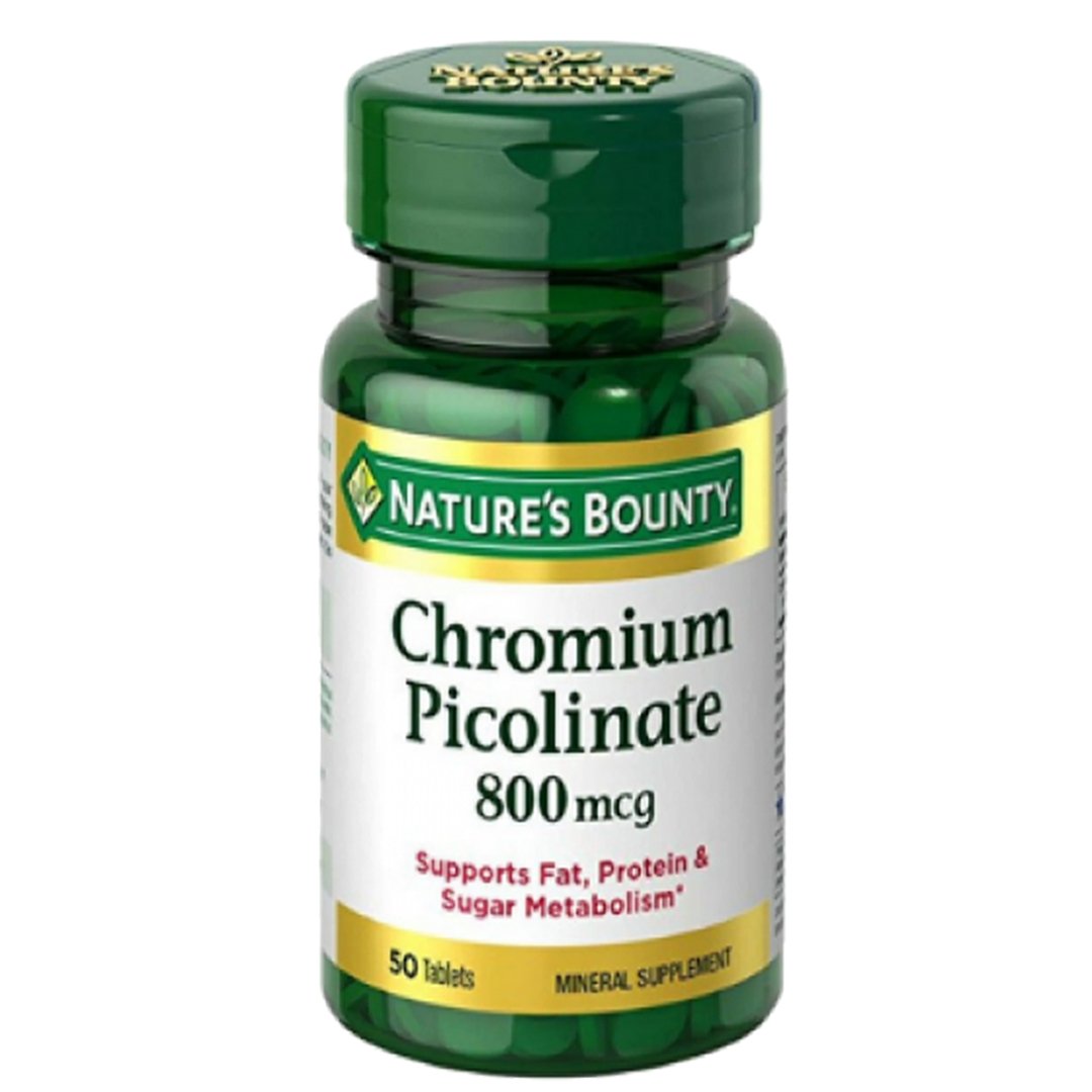 Nature's Bounty Chromium Picolinate 800mcg, 50 Ct - My Vitamin Store