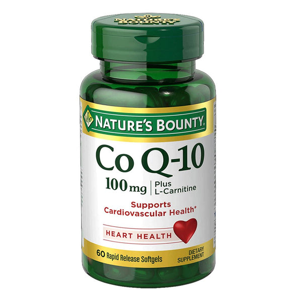 Nature's Bounty CoQ10 100mg Plus L-Carnitine, 60 Ct - My Vitamin Store