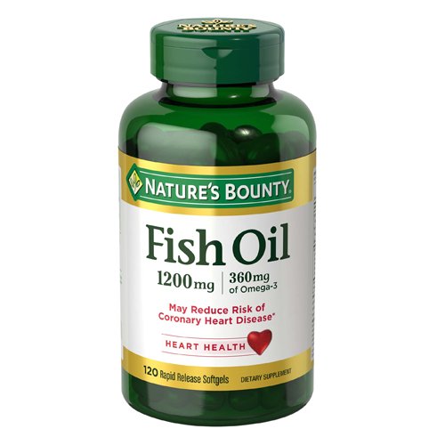 Nature's Bounty Fish Oil 1200mg Plus Omega-3, 120 Ct - My Vitamin Store
