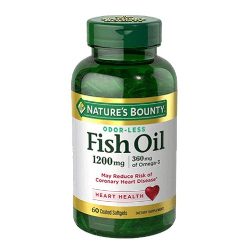 Nature's Bounty Fish Oil 1200mg Plus Omega-3, 60 Ct - My Vitamin Store