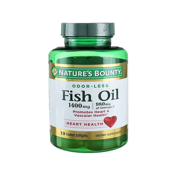 Nature's Bounty Fish Oil 1400mg Plus Omega-3, 39 Ct - My Vitamin Store