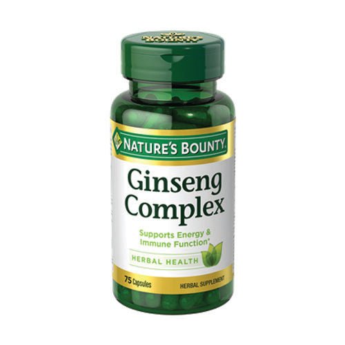 Nature's Bounty Ginseng Complex with Royal Jelly, 75 Ct - My Vitamin Store