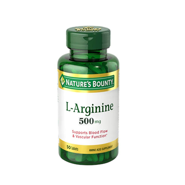 Nature's Bounty L-Arginine 500mg, 50 Ct - My Vitamin Store