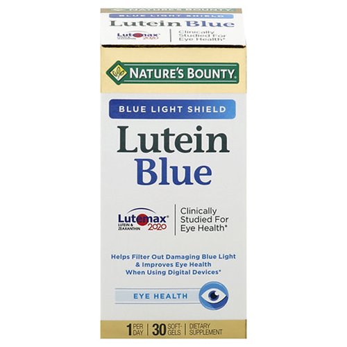 Nature's Bounty Lutein Blue, 30 Ct - My Vitamin Store